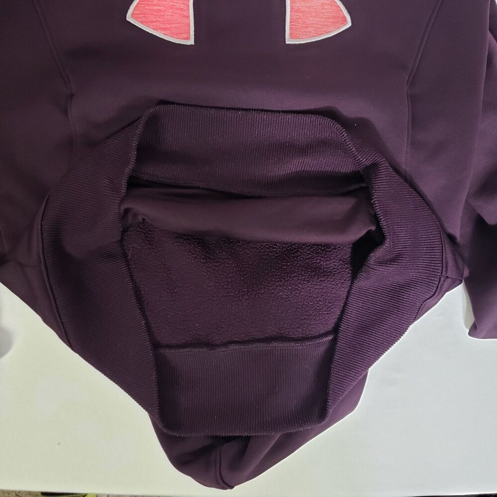 Under Armour Women Hoodie Small Cold Gear Pullover Storm Fleece Big Logo 1248640 - Picture 8 of 10